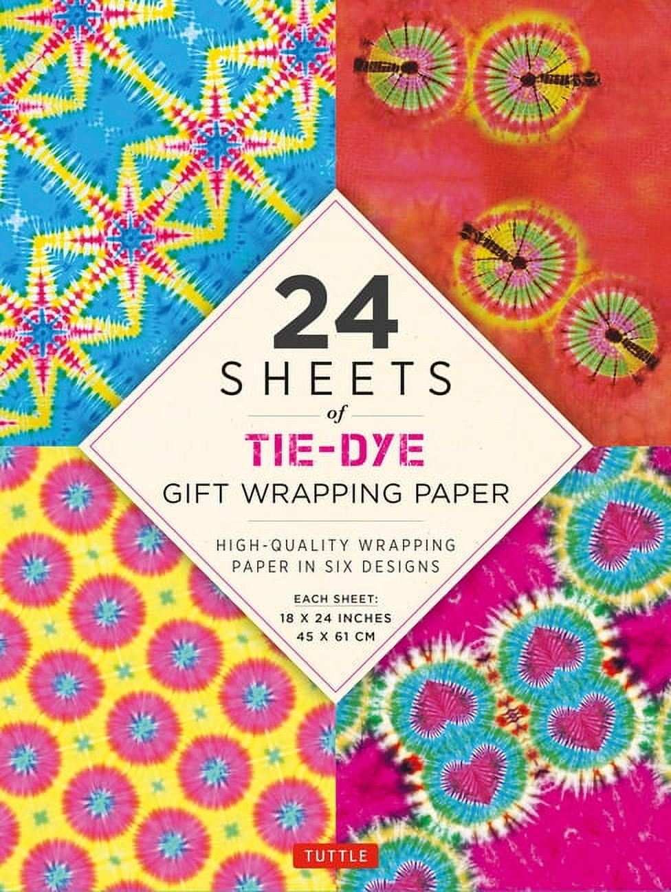 Tie-Dye Gift Wrapping Paper - 24 Sheets: 18 X 24 (45 X 61 Cm) Wrapping Paper