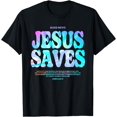 thumbnail image 1 of Tie Dye Good News Jesus Saves John 3:16-17Aesthetic Jesus Sa T-Shirt, 1 of 4