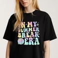 thumbnail image 1 of Tie Dye Graphic for Women Fun In My Summer Break Era Casual Tee print T Shirt, 1 of 5