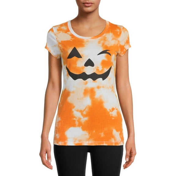 Tie Dye Halloween Women’s Short Sleeve Graphic Tee