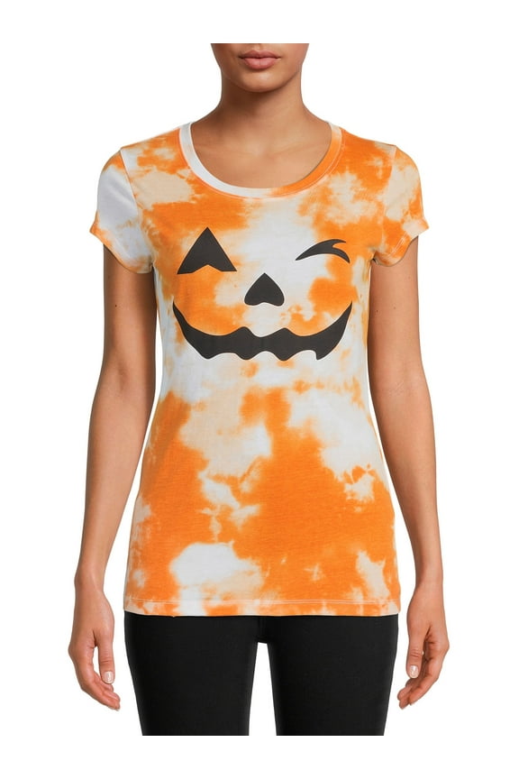 Tie Dye Halloween Women’s Short Sleeve Graphic Tee