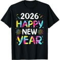 thumbnail image 1 of Tie Dye Happy New Year 2026 Family Matching New Year 2026 T-Shirt tee, 1 of 4