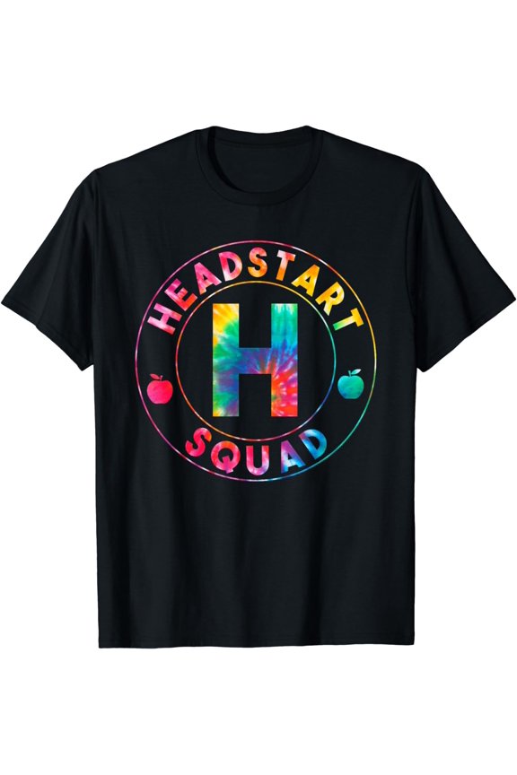 Tie Dye Hello Head Start Squad First Day Of School Teacher T-Shirt