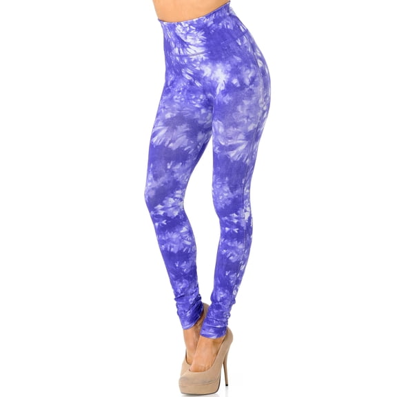 Tie Dye High Waisted Leggings Purple S/M