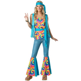Forum Novelties Women's Generation Hippie Wild Swirl Bell-Bottom Costume  Pants, Multi, One Size : : Clothing, Shoes & Accessories