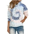 thumbnail image 1 of Tie-Dye Hoodies for Women Plus Size S-5X Trendy Pullover Long Sleeve Sweatshirts with Pocket Casual Loose Comfort Hoodie Tops, 1 of 5