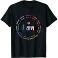 thumbnail image 1 of Tie Dye I Am Inspiration Christian Religious Bible Verses T-Shirt, 1 of 3