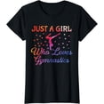 thumbnail image 1 of Tie Dye Just A Girl Who Loves Gymnastics Lovers Cool T-Shirt, 1 of 4