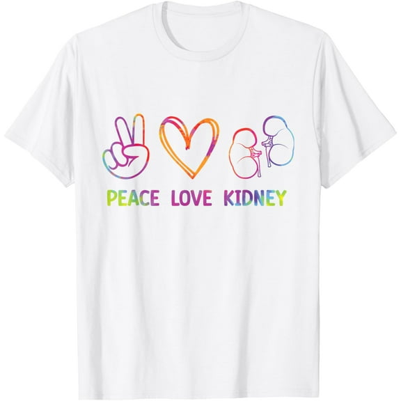 Tie Dye Kidney Transplant Organ Recipient Survivor Donor T-Shirt