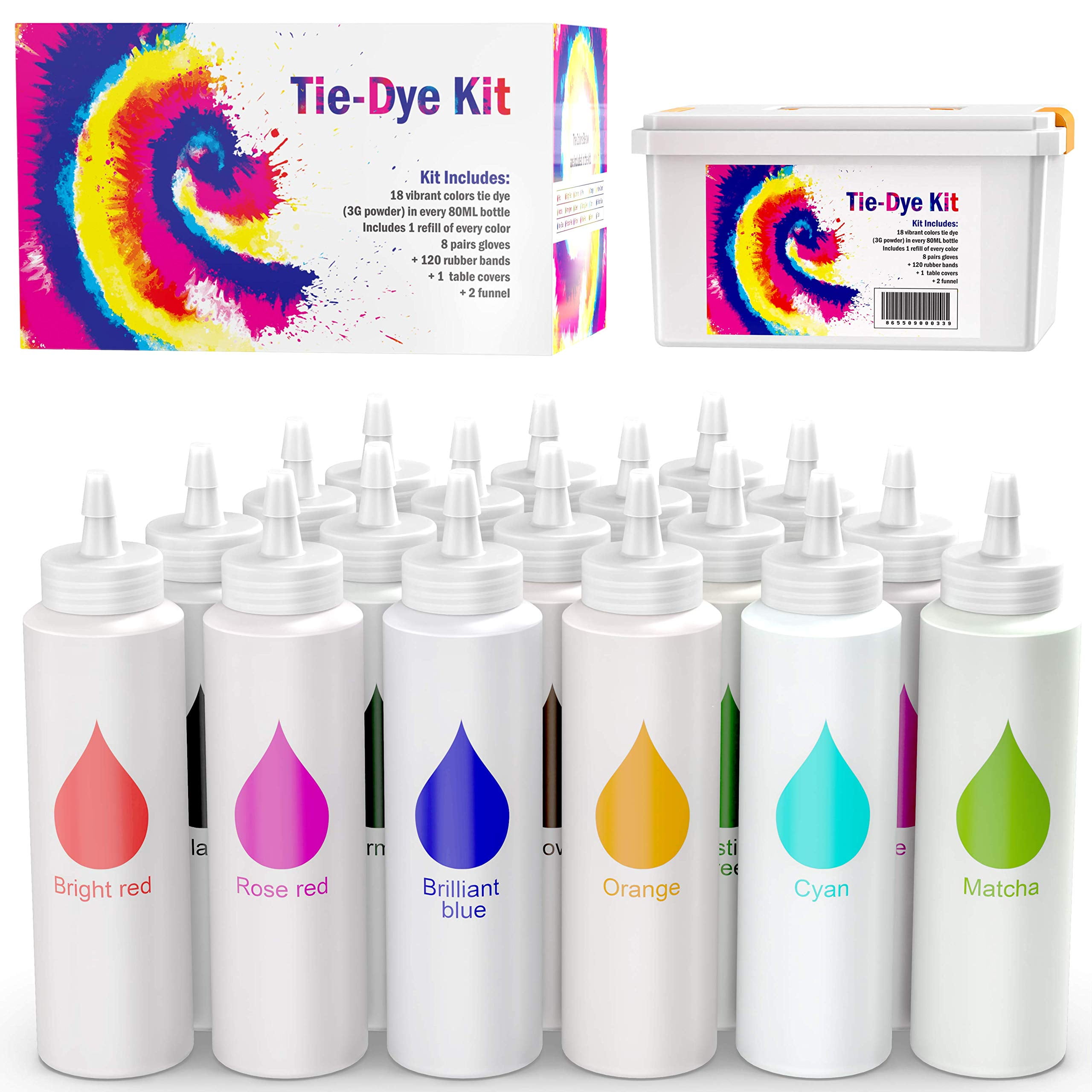 Rubber Band Diy Tie Dye Sweatpants Tye Dye Kit 32-Color Kit