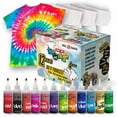 thumbnail image 1 of Tie Dye Kit, Tie Dye DIY T-Shirt Set, All-in-1 DIY Dye Kit - 12 Colors Tie Dye + 4 White T-Shirt, Kool Krafts,, 1 of 3
