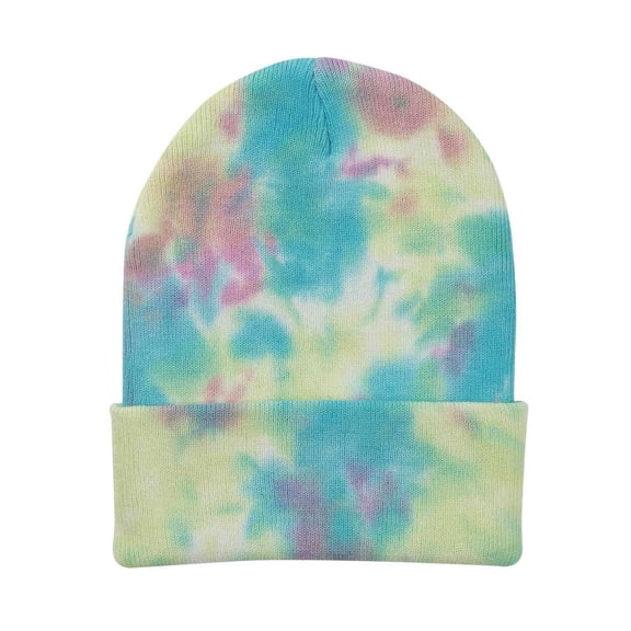 Tie-Dye Knit Beanie, Tie-Dye Raspberry Mist