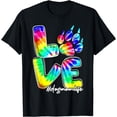 thumbnail image 1 of Tie Dye Love Paw Dog Mom Funny Mother's Day Dog Mama T-Shirt, 1 of 4