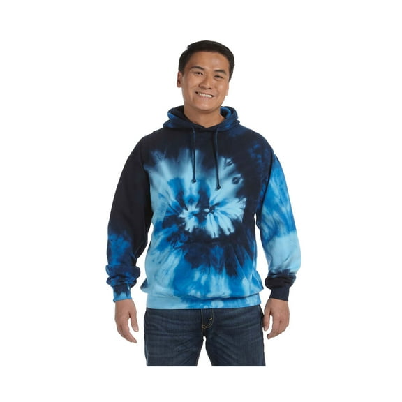 Colortone - Tie-Dyed Hooded Sweatshirt - 8777, BLUE OCEAN, 3XL