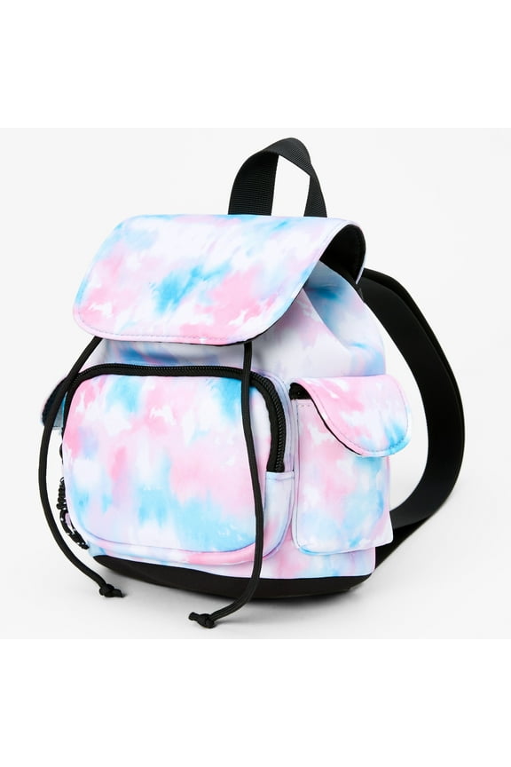 Tie Dye Mini Neoprene Backpack - Pink/Blue