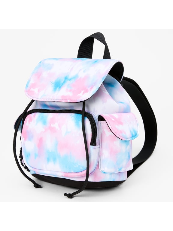 Tie Dye Mini Neoprene Backpack - Pink/Blue