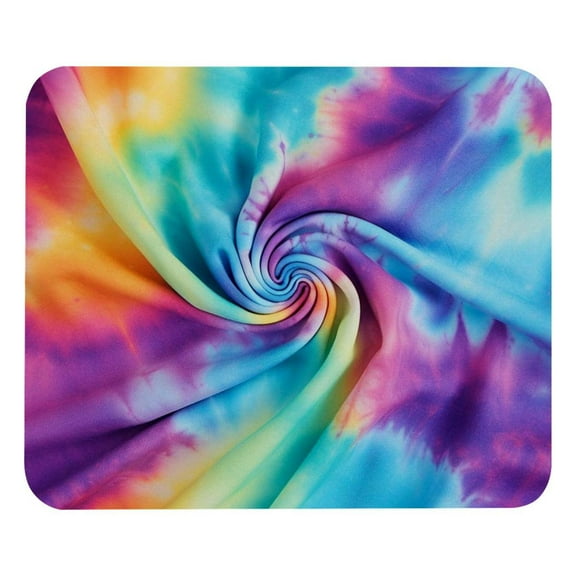 Tie-Dye Mouse Pad , Soft Cute Computer Mouse Mat with Rubber Base, Easy to Slide, Personalized Design, Portable