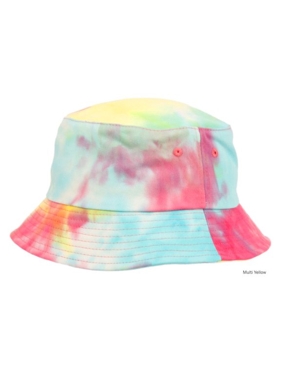 Tie Dye Multi Color Cotton Bucket Sun Hat