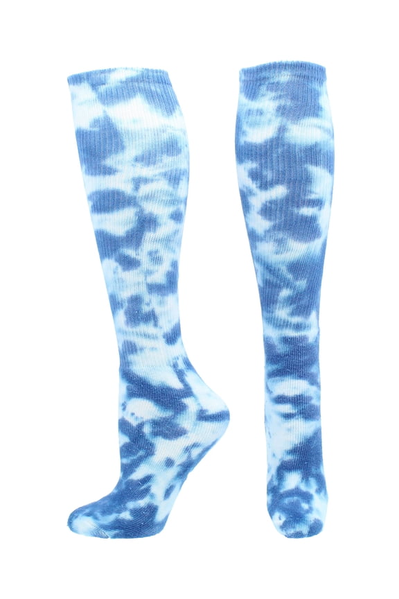 Tie Dye Multisport Tube Socks (Royal/White, Medium)