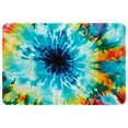 thumbnail image 1 of Tie Dye Non-Slip Polyester Chair Mat for Office, Machine Washable Door Rug, 1 of 6
