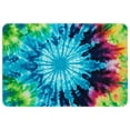 thumbnail image 1 of Tie Dye Non-Slip Polyester Office Floor Mat Carpet Rug - Machine Washable, 1 of 6