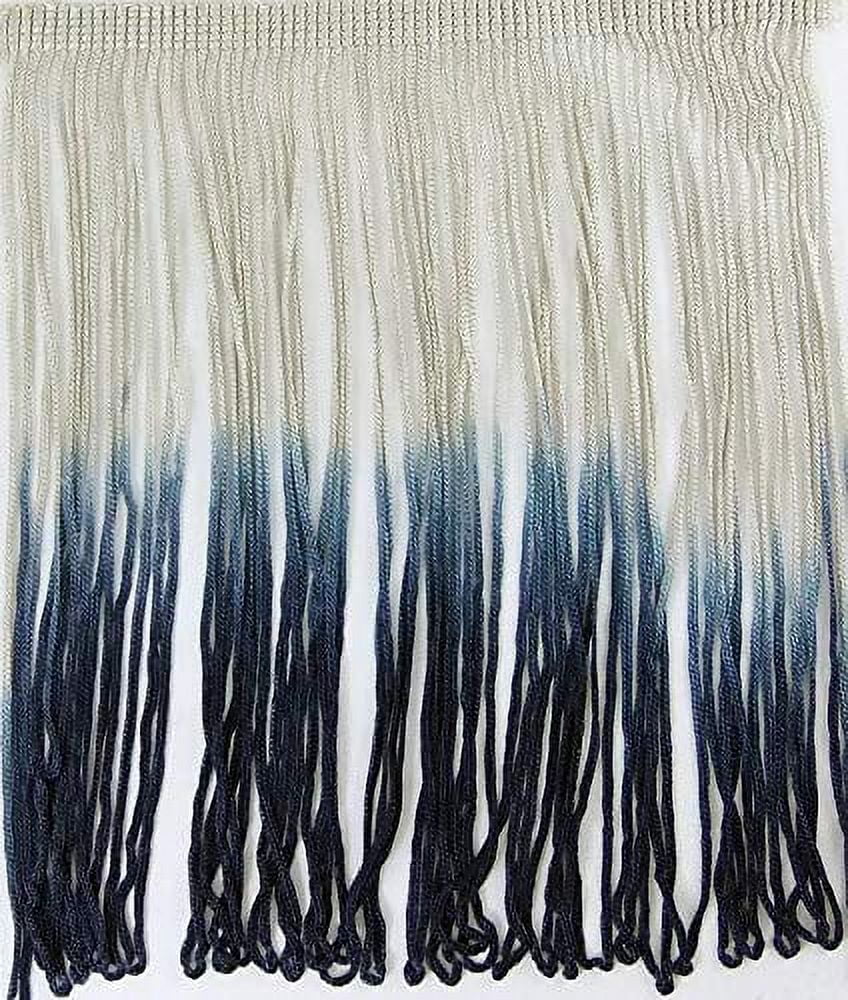 Tonal Thread Tie-Dye Ombre Multicolor Chainette Thread Yarn Tonal Loop Fringe- 12 ...