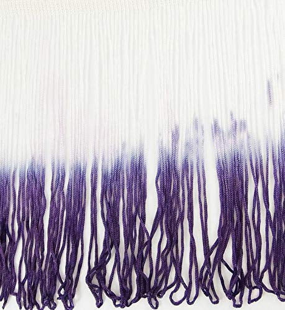 Tonal Thread Tie-Dye Ombre Multicolor Chainette Thread Yarn Tonal Loop Fringe- 7 ...