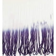 thumbnail image 1 of Tie-Dye Ombre Multicolor Chainette Thread Yarn Tonal Loop Fringe- 7" Long -Sewing Quilting Renaissance Dance Hawaiian Costumes Outfit Drapery -Hand Dyed- Purple & White Shades- 1 Yard, 1 of 7