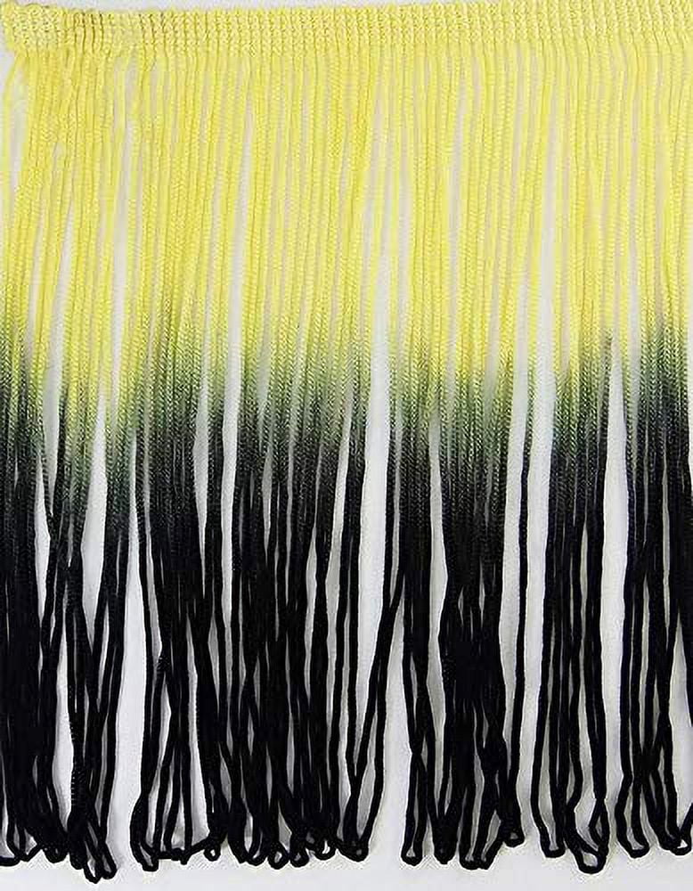 Tonal Thread Tie-Dye Ombre Multicolor Chainette Thread Yarn Tonal Loop Fringe- 7 ...