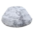 thumbnail image 1 of Tie Dye Oval Plush Area Rug, Long Bedroom Bedside Cloakroom Decorative Mat, Soft Non Slip Floor Carpet (Multicolor ,40*60CM), 1 of 5