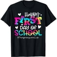 thumbnail image 1 of Tie Dye Paraprofessional Happy First Day of School Funny T-Shirt Black Large, 1 of 4