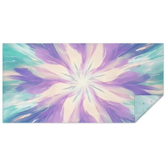 Tie Dye Pattern Rectangle Tablecloth 60"x120",Waterproof Polyester Rectangle Table Cloth, Wipeable Spillproof Polyester Tablecloth for Dining, Camping, Indoor and Outdoor