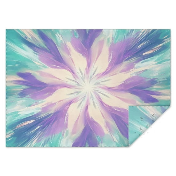 Tie Dye Pattern Rectangle Tablecloth 60"x84",Waterproof Polyester Rectangle Table Cloth, Wipeable Spillproof Polyester Tablecloth for Dining, Camping, Indoor and Outdoor