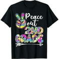 thumbnail image 1 of Tie Dye Peace Out 2nd Grade Last Day Of School Leopard T-Shirt, 1 of 4