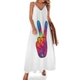 thumbnail image 1 of Tie Dye Peace Sign Sleeveless Dress dress for women dresses korean style, 1 of 6
