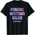 thumbnail image 1 of Tie Dye Pediatric Infectious Disease Nurse PEDS Nurse Care T-ShirtMen and women, Black T-shirt, size: Extra large, 1 of 4