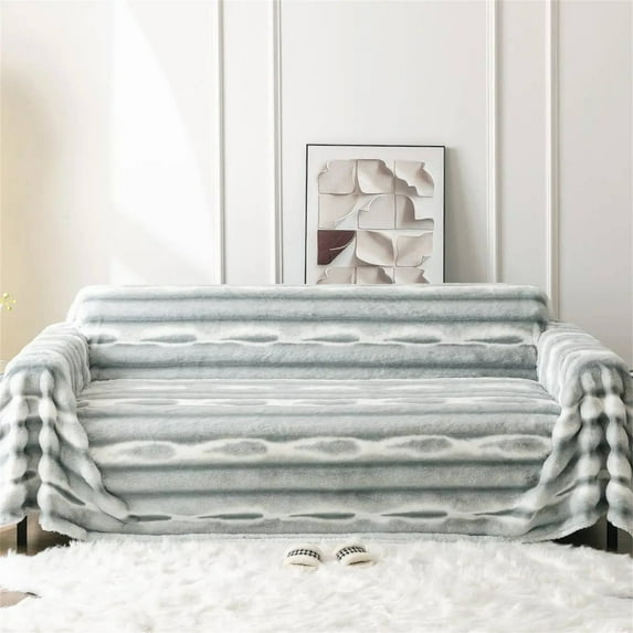 Tie Dye Plush Sofa Cover 1 Count Soft Comfortable Sofa Slipcover Sofa Protector For Home Living Room Bedroom Hotel Dormitory Decor Plush, Multi-Color K