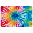 thumbnail image 1 of Tie Dye Polyester Door Rugs - Non-Slip Floor Rugs - Machine Washable Area Rugs, 1 of 6