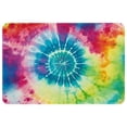 thumbnail image 1 of Tie Dye Polyester Non-Slip Machine Washable Bath Rugs Office Mat Floor Mats, 1 of 6