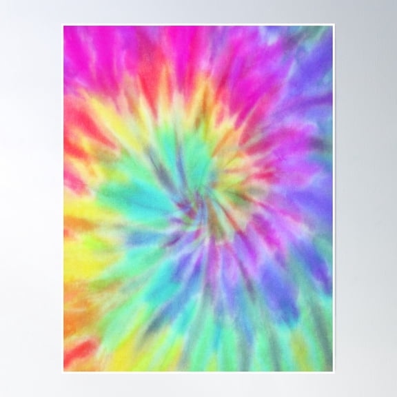 Tie Dye Poster Wall Art, Modern Wall Decor, 12x18 UNFRAMED