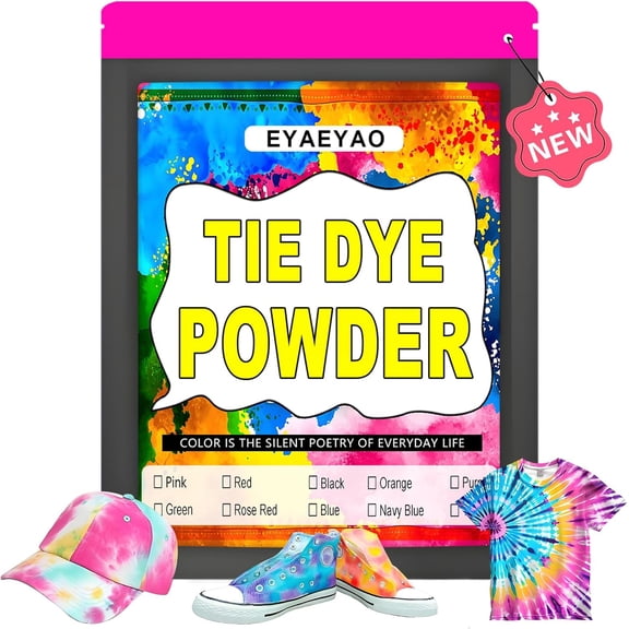 Tie Dye Powder, Clothing Dye, Non Toxic Permanent, Dye for Clothes, Fabric Dye for Kids Women for Homemade Party Creative Group Activities DIY Gift (Rose Red, 8 Ounce)
