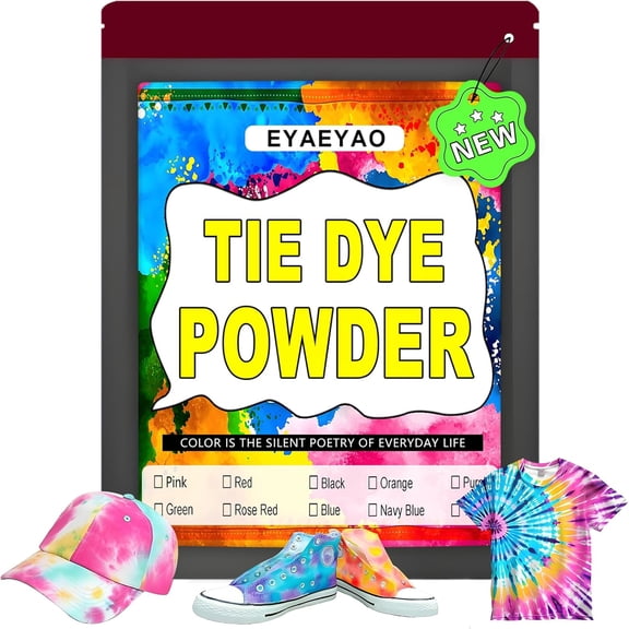 Tie Dye Powder, Clothing Dye, Non Toxic Permanent, Wine Red Dye for Clothes, Fabric Dye for Kids Women for Homemade Party Creative Group Activities DIY Gift (Wine Red, 2 Ounce)