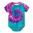 thumbnail image 1 of Tie-Dye Print Gradient Fashion Baby Infant Rompers, 1 of 1