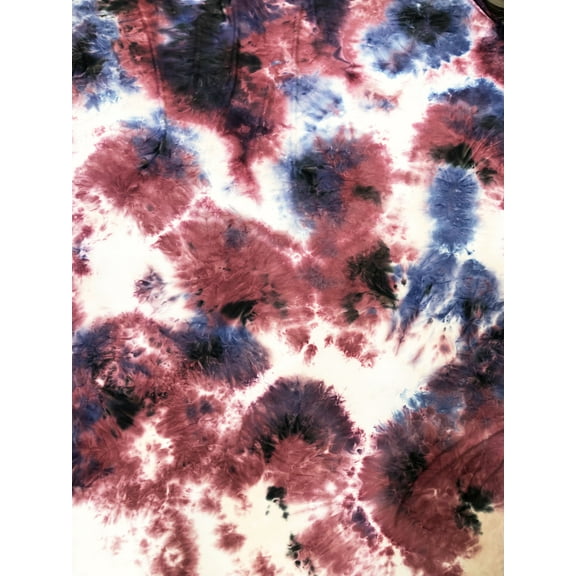 Tie Dye Print on Brushed Single Spun 2 Way Stretch Fabric by the Yard
