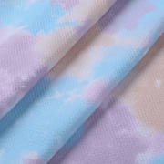 Tie Dye Printed Liverpool Bullet Textured Fabric