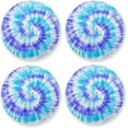 thumbnail image 1 of Tie Dye Purple Blue Spiral Drinks Coasters, Non-Scratch Cork Base Round Cups Mats for for Wooden Coffee Table, Cool Housewarming Gift for Home Decor, 1 of 7