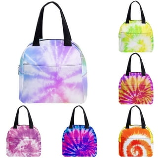 cuesr Tie Dye Lunch Box Kids Girls Boys Insulated Cooler Thermal Cute Lunch  Bag Tote for School