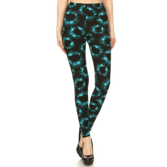 Tie Dye Rinted, Full Length, High Waisted Leggings