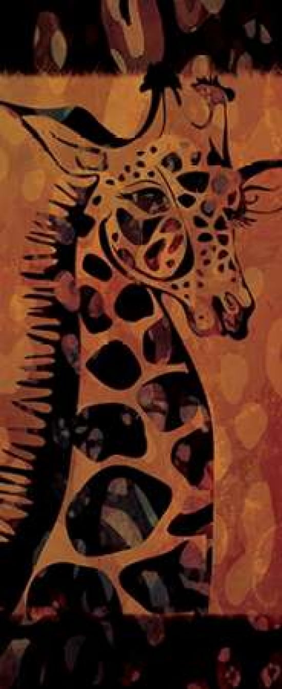 Tie Dye Safari I Canvas Art - Gena Rivas-Velazquez (10 x 20)