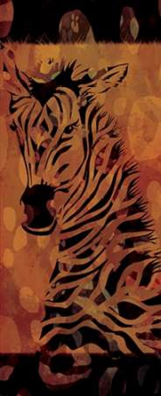 Tie Dye Safari II Canvas Art - Gena Rivas-Velazquez (24 x 48)